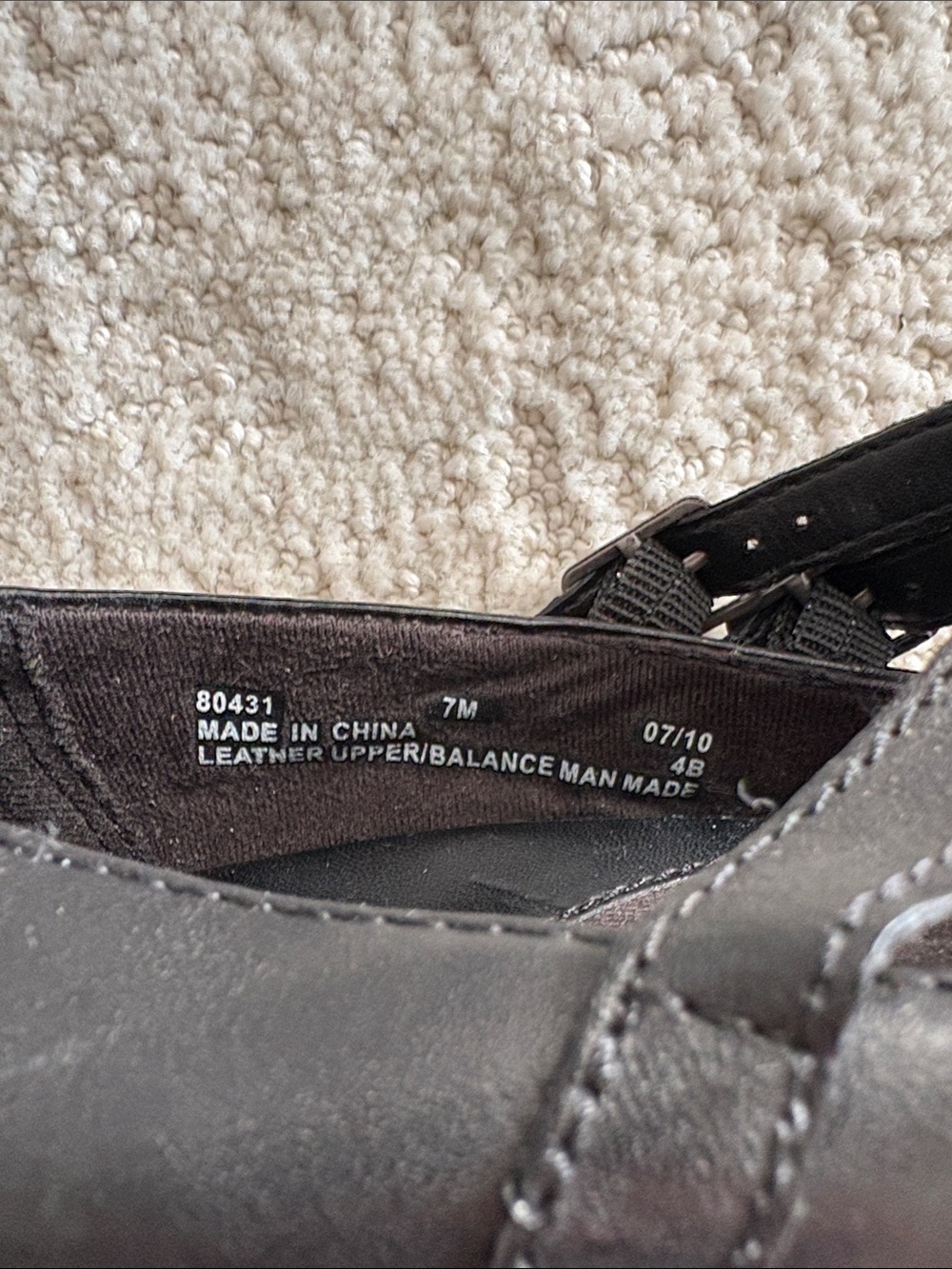 Vintage 2010 Clark Bendables Classic Black Mary Jane Heel with Double Buckle 7M - Picture 7 of 9